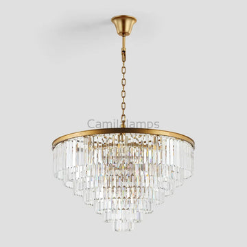 Odeon Crystal Multi-Layer Round Chandelier