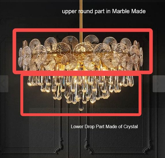 Crystal/ Marble drop Chandlier( Customized )