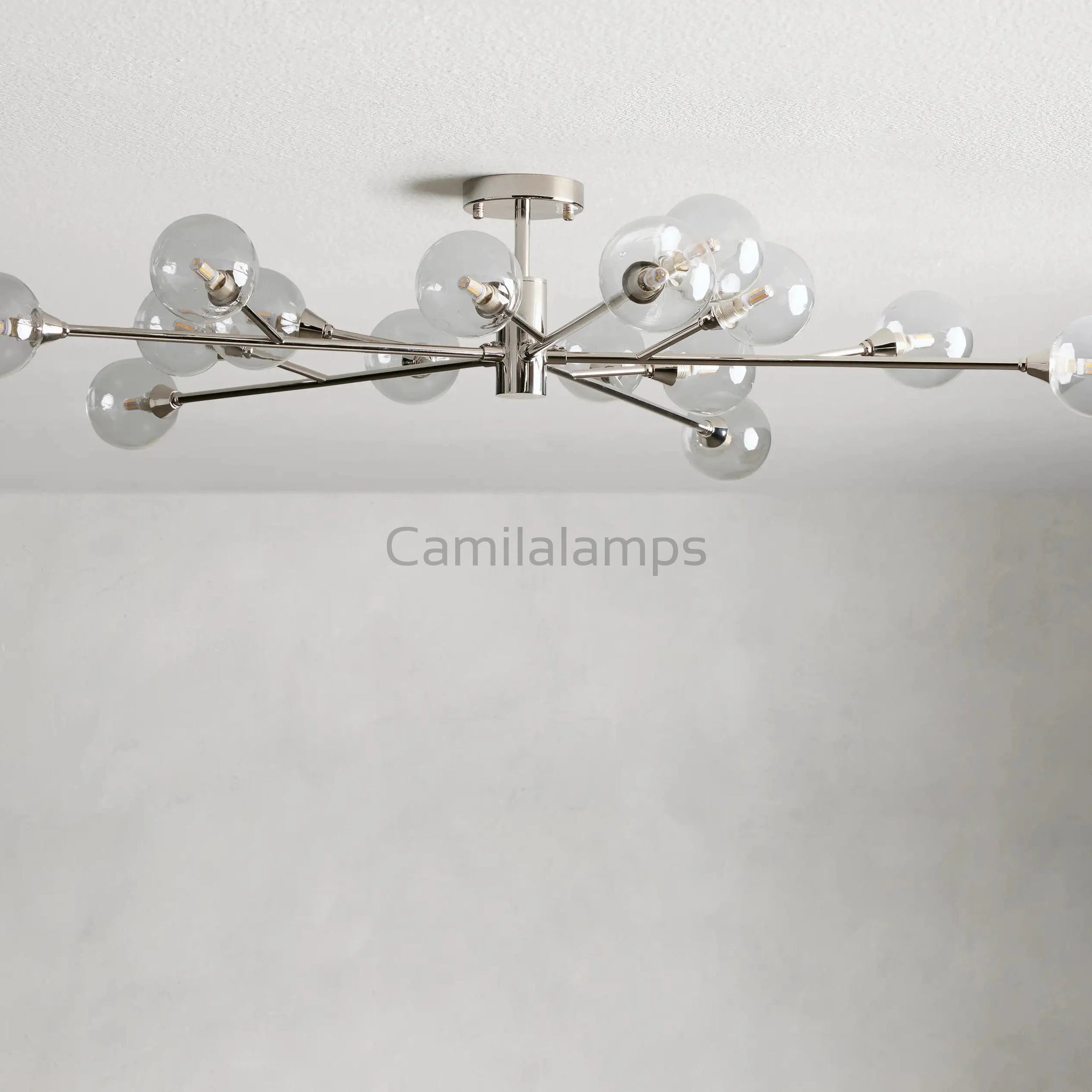 Light Fixture Metal Body, Nickel Color