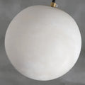 Kevin Hansa Alabaster Ball Pendant Light, Island Mini Pendant Light  Kevinstudiolives   