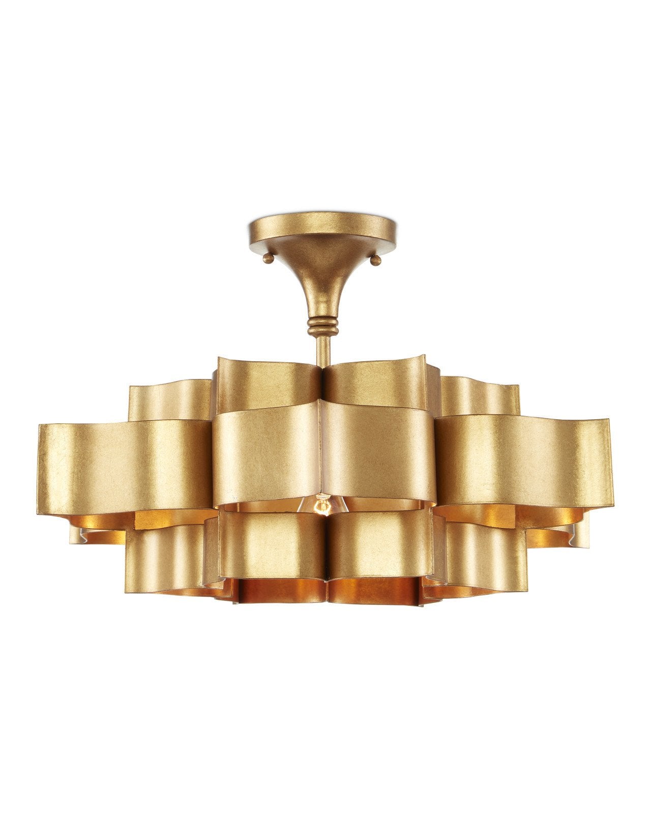 Camila Grand Lotus Small Gold Chandelier