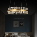 Chloe Round Crystal Chandelier - Ineffable Lighting