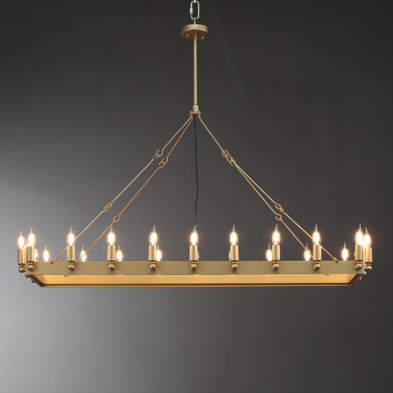 Camina Rectangular Chandelier 41", 52"