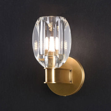 Valor Crystal Glass Cup Modern Wall Sconces