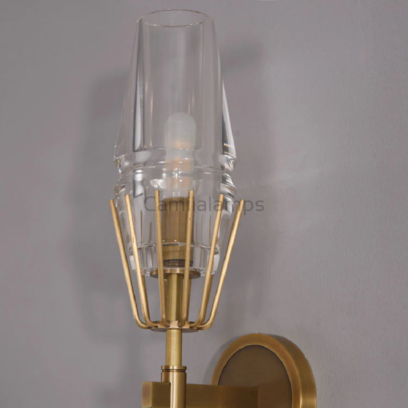 Howar Modern Single Crystal Wall Sconce - Ineffable Lighting