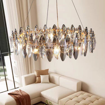 Flor Crystal  Round Chandelier