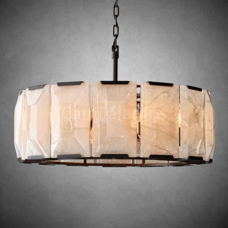 Harlow Calcite Round Chandelier 19"31"43"60"