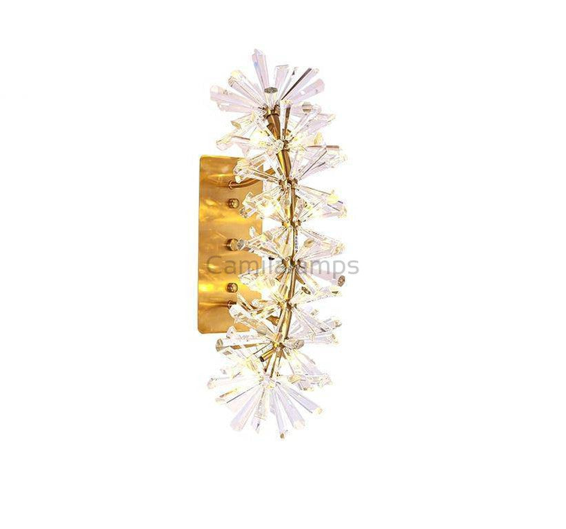 Lore Clear Crystal Wall Sconce