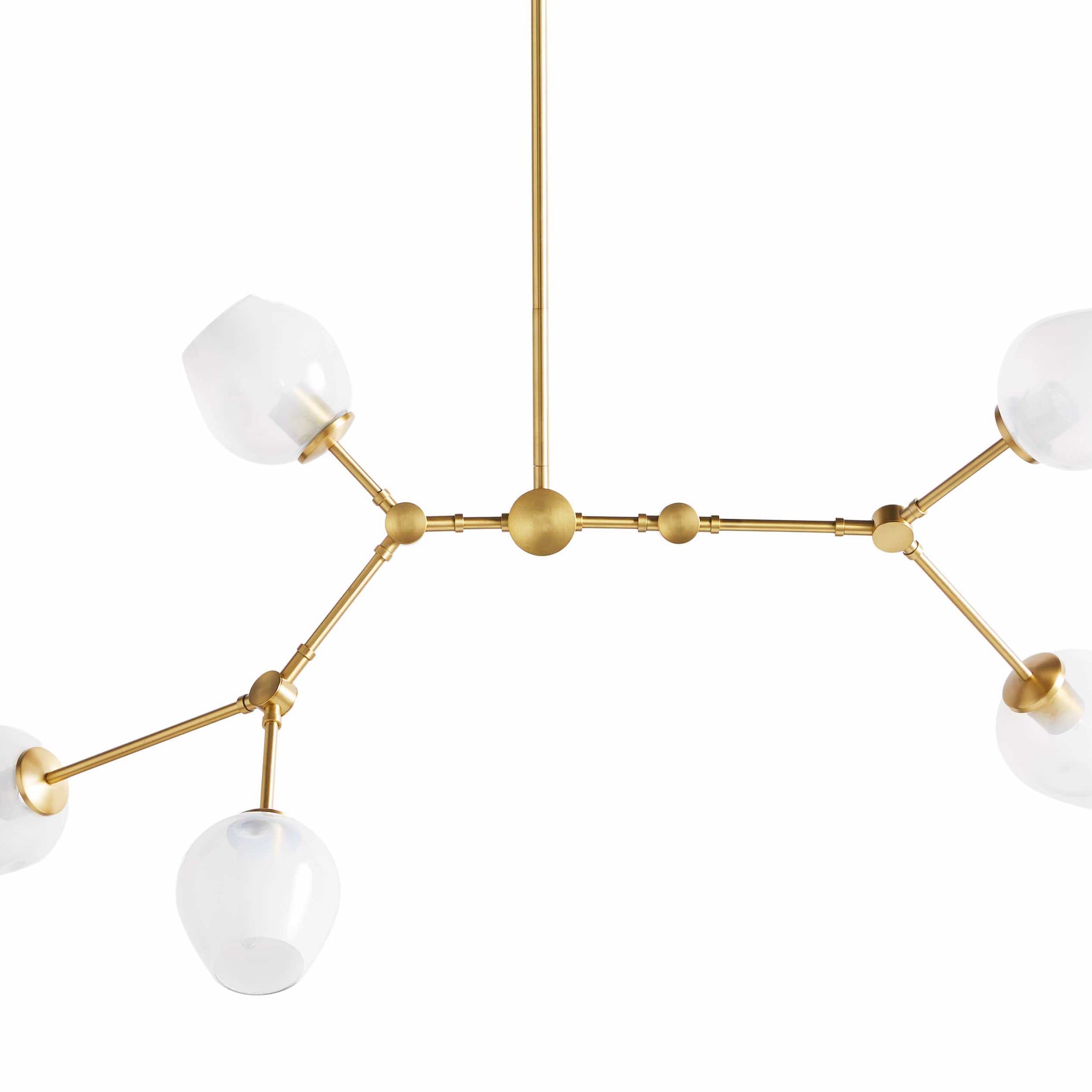 Aurelia Brass Linear Chandelier 52''