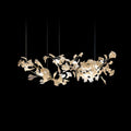 Modern Creative Ginkgo Linear Chandelier - Ineffable Lighting