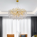 Agnes Round Branch Crystal Chandelier - Ineffable Lighting