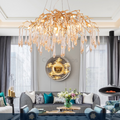 Agnes Brass Branch Crystal Chandelier - Ineffable Lighting