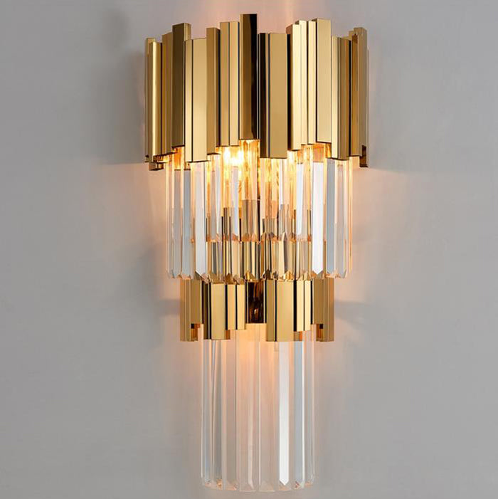 Harper Three Tier Crystal Wall Sconce