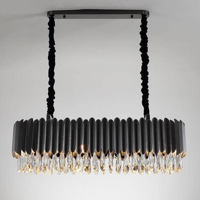 Dashiell Dining Room Crystal Chandelier Black