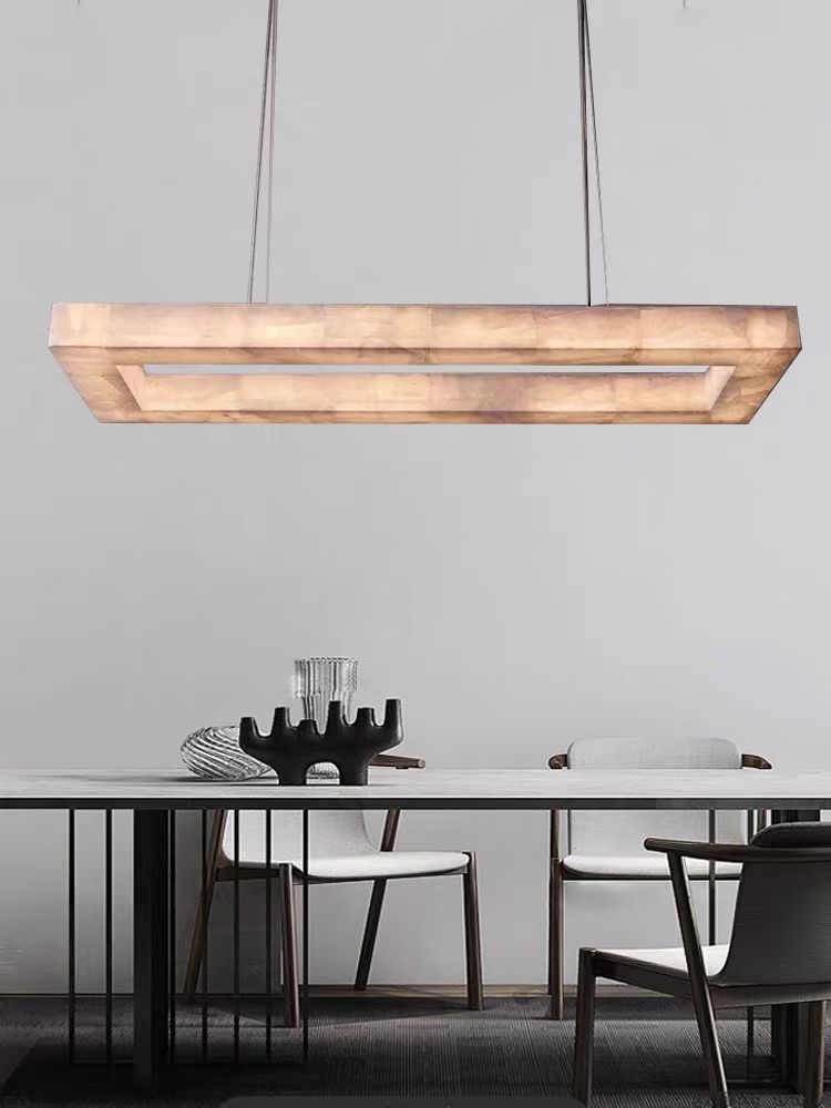 Marble Ravage Rectangle Chandelier 54"