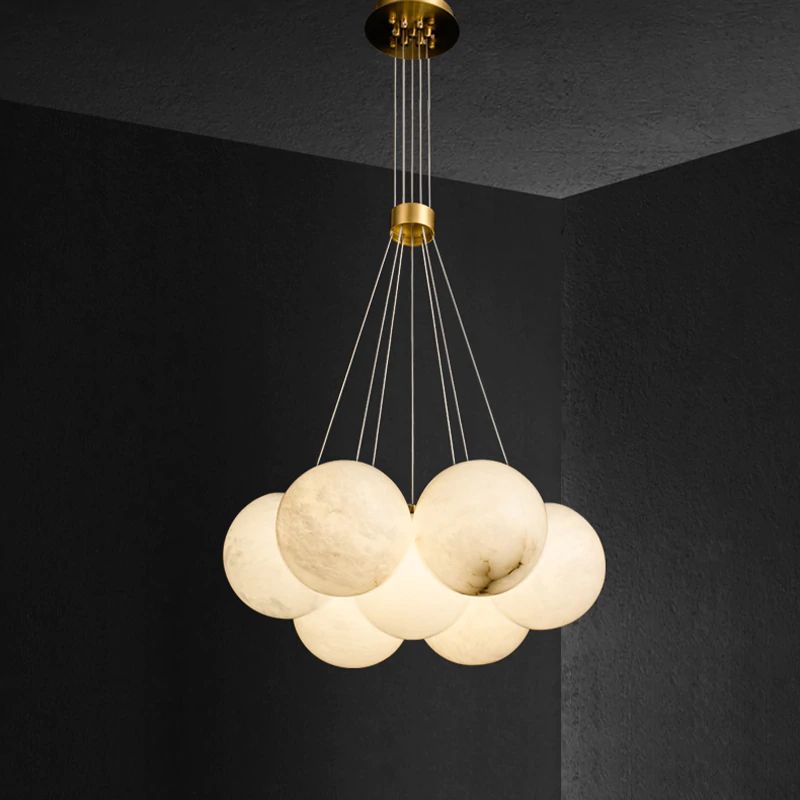 Alabaster Anne Ceiling Pendant 7/19 Lights