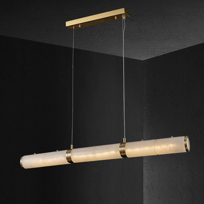 Alabaster Anne Art Linear Chandelier