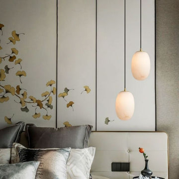 Alabaster Bedside Pendant Light