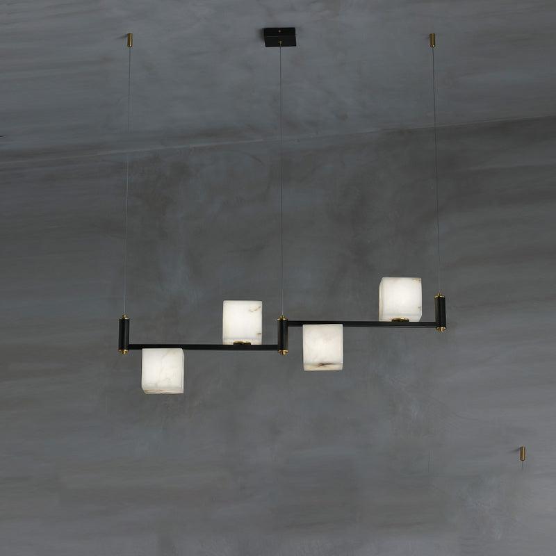 Alabaster Anne Cubic Island Chandelier