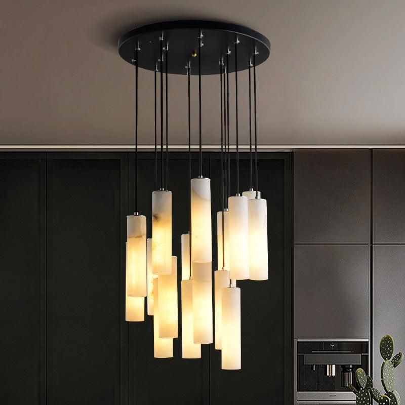 Kevin Alabaster Modern Art Linear Chandeliers chandeliers for dining room,chandeliers for stairways,chandeliers for foyer,chandeliers for bedrooms,chandeliers for kitchen,chandeliers for living room Kevinstudiolives 10-lights  