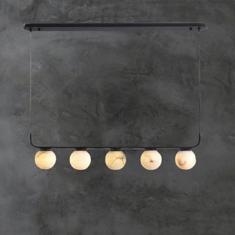 Alabaster Global Linear Chandelier L40"