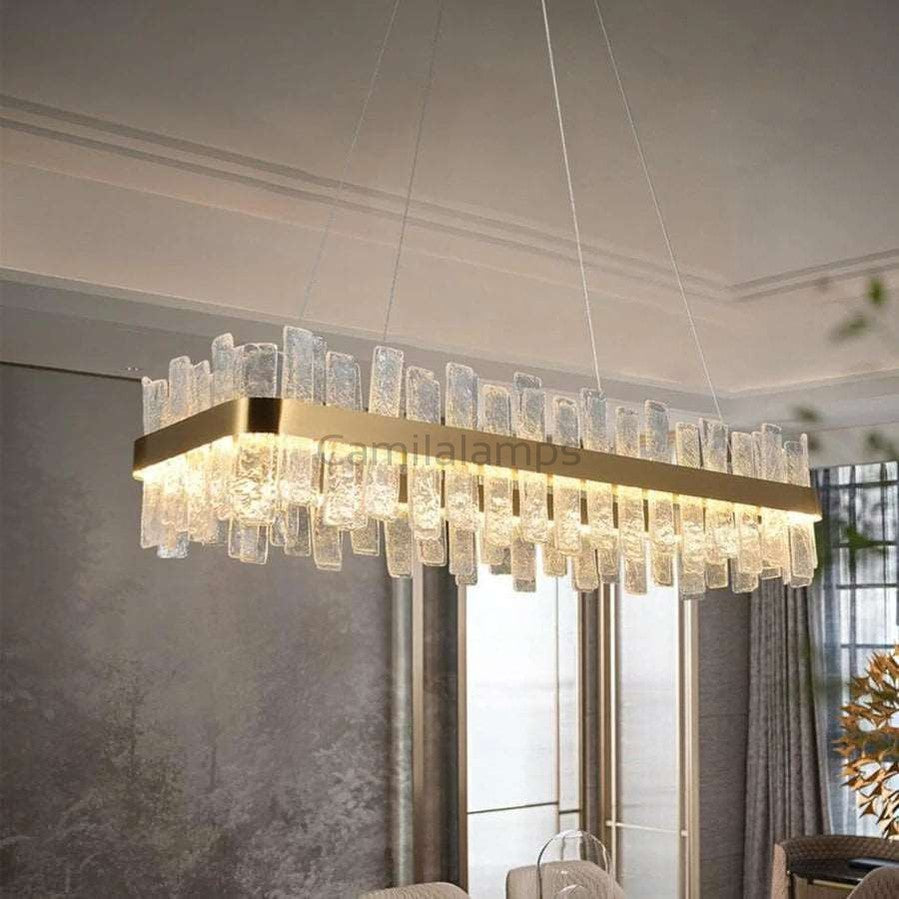 Andrea Rectangular Crystal Chandelier