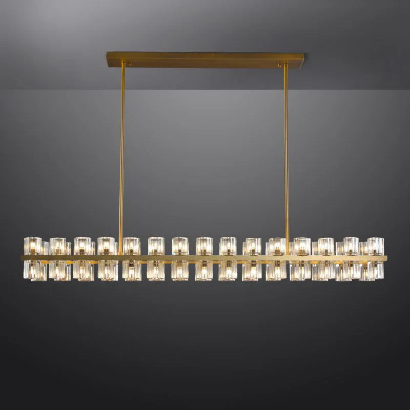 Arcachon Crystal Rectangular Chandelier48" 54" 72"