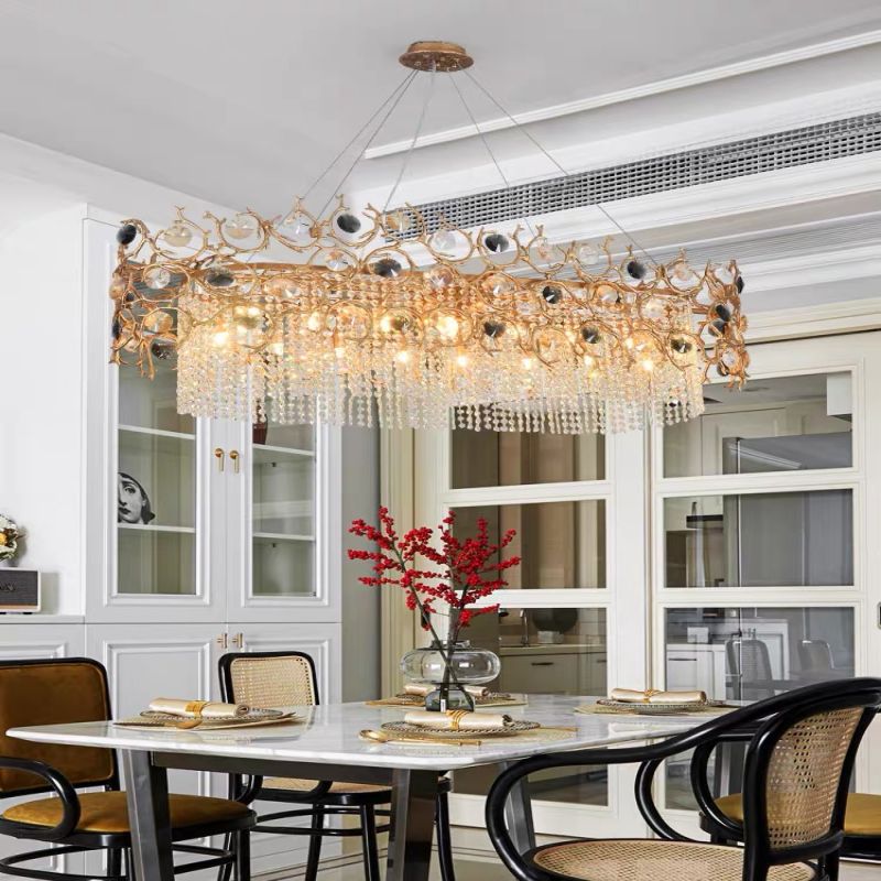 Art Dining Crystal Branch Chandelier - thebelacan