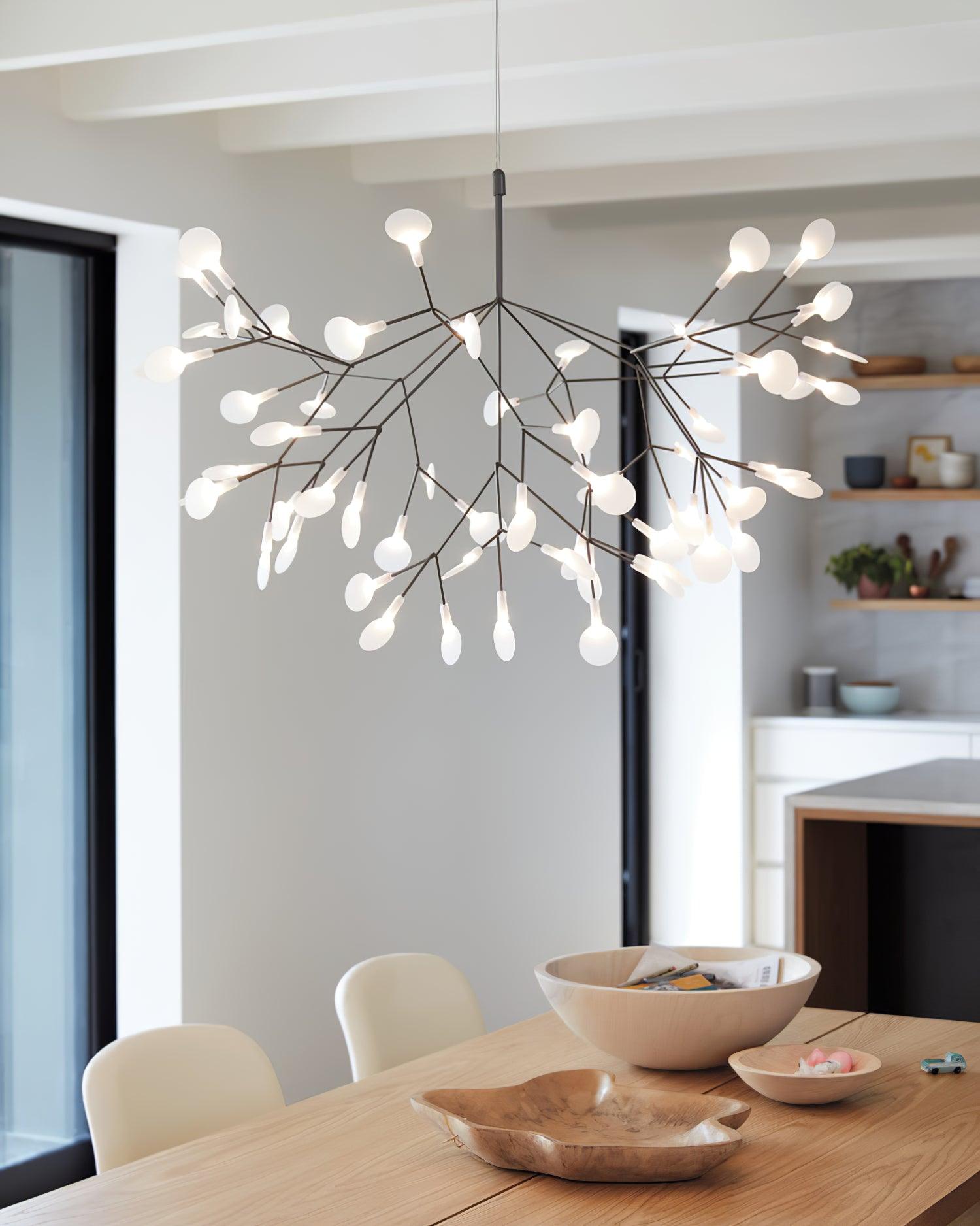 Black Heracleum Chandelier - Vakkerlight