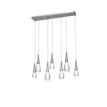 Rain 7-Light Linear Chandelier Pendant For Living room Family room Dining Room Bedroom