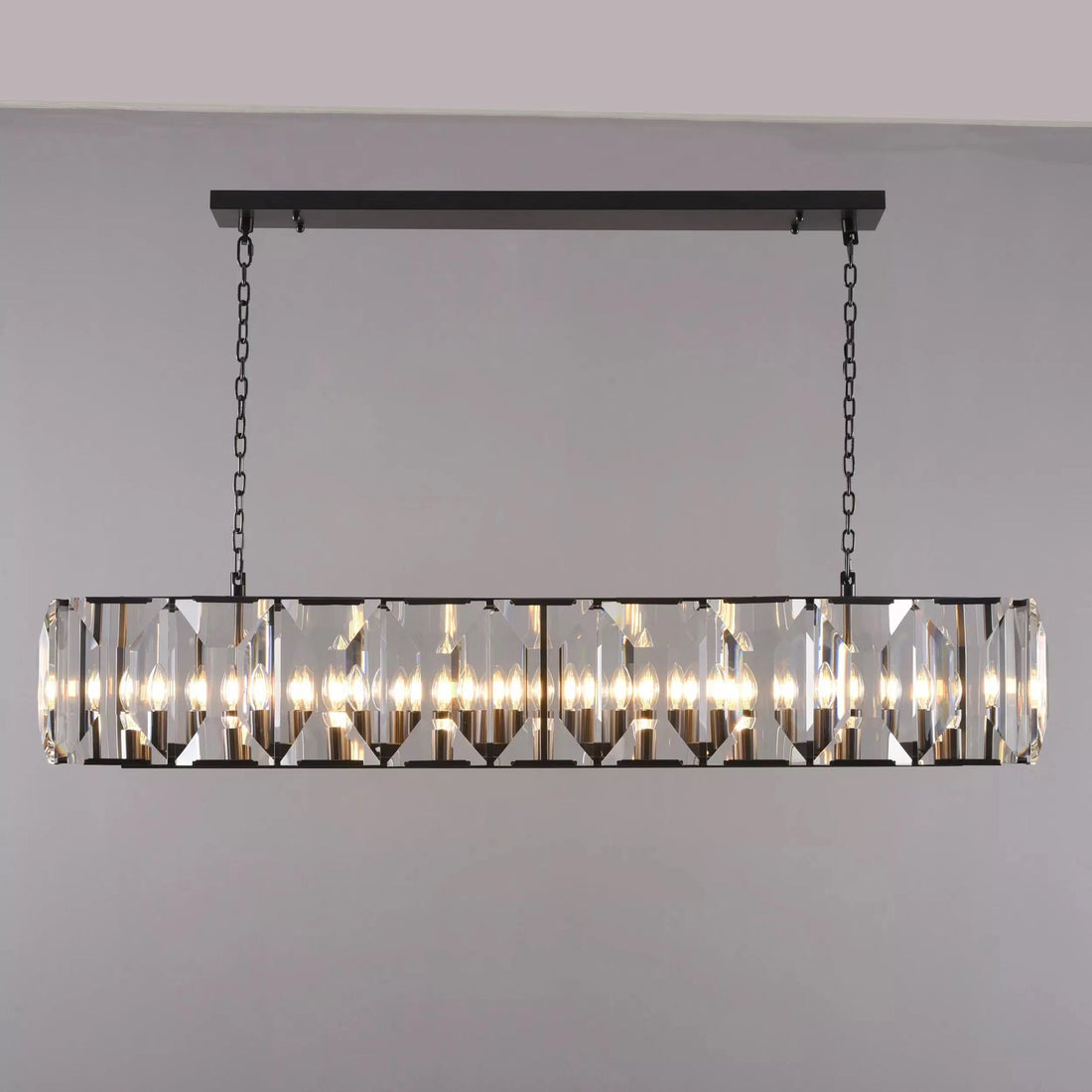 Harlow Multi Crystal Rectangular Chandelier