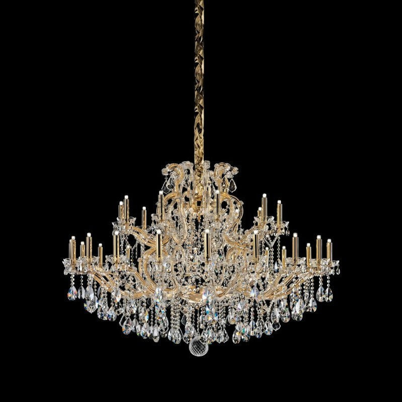 Classical Maria Theresa 15-60 Light Crystal Glass Chandelier