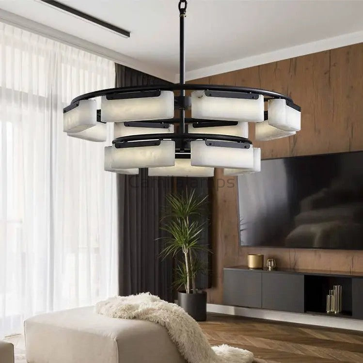 Spain Alabaster Modern Chandelier Lighting Indoor