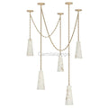 Connie Modern 5-light Marble Chandelier - Ineffable Lighting