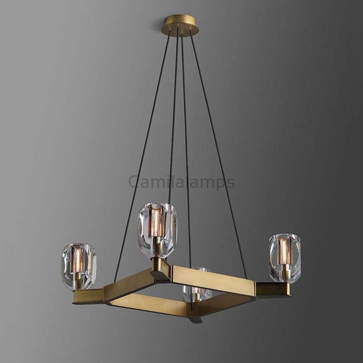 Linna Square Crystal Chandelier