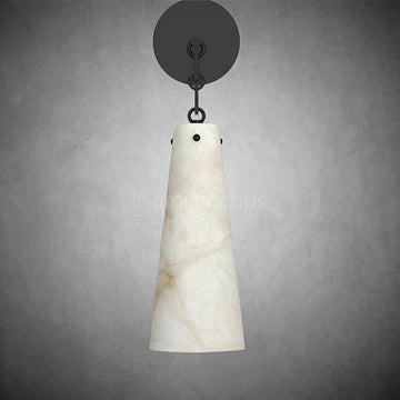 Steven Contemporary Alabaster Wall Sconce