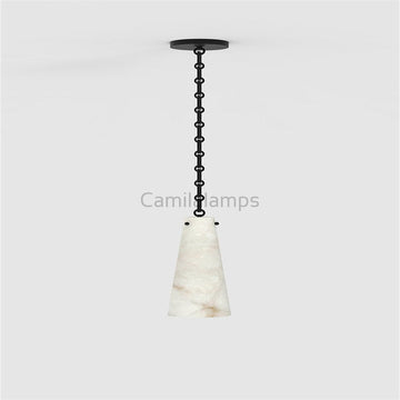 Steven Contemporary Unique Alabaster Pendant Light