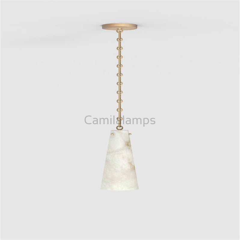 Steven Contemporary Unique Alabaster Pendant Light