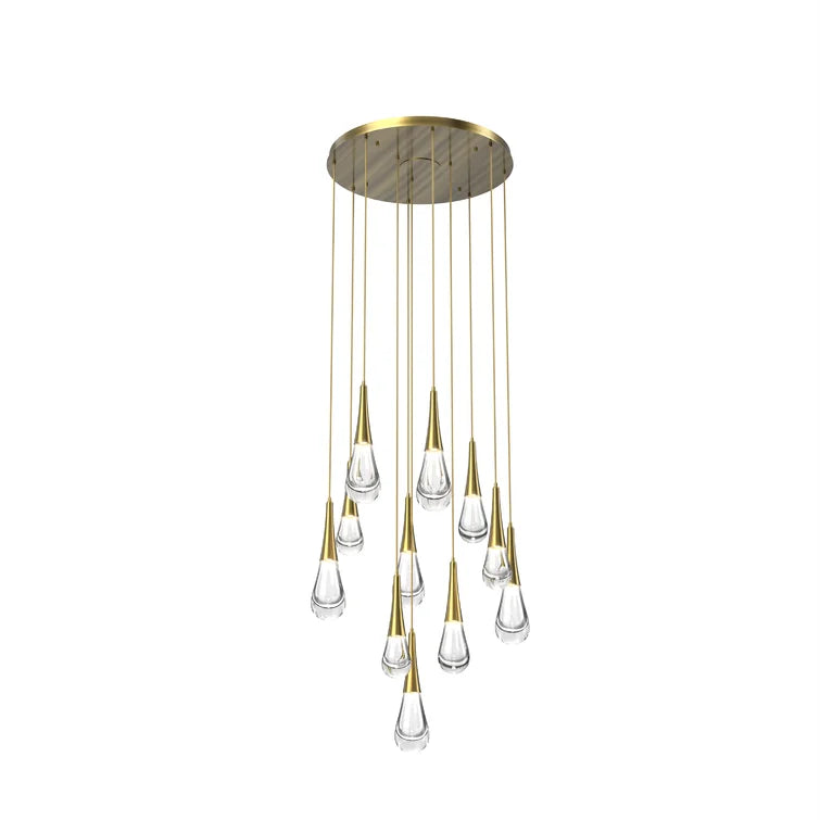 Rain 11-Light Chandelier Pendant For Living room Family room Dining Room Bedroom