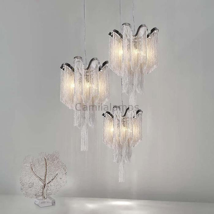 Daphne Chain Tassel Chandelier Pendant Light YIOSI LAMPS   