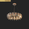 Denise Modern Round Smoke Crystal Chandelier - Ineffable Lighting