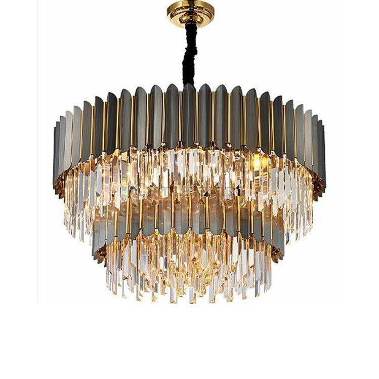 Flavian Double Tier Crystal Chandelier