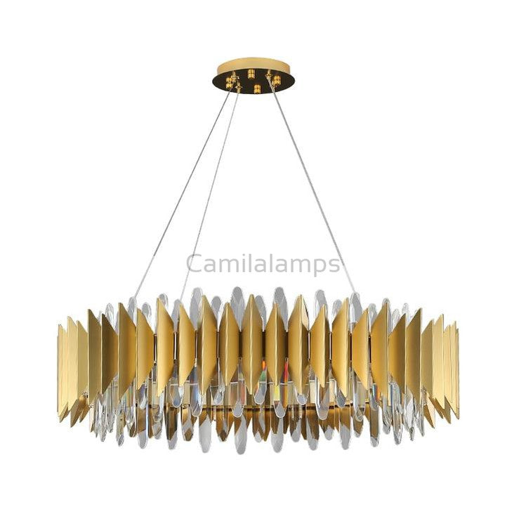 Flavian Halo Crystal Chandelier