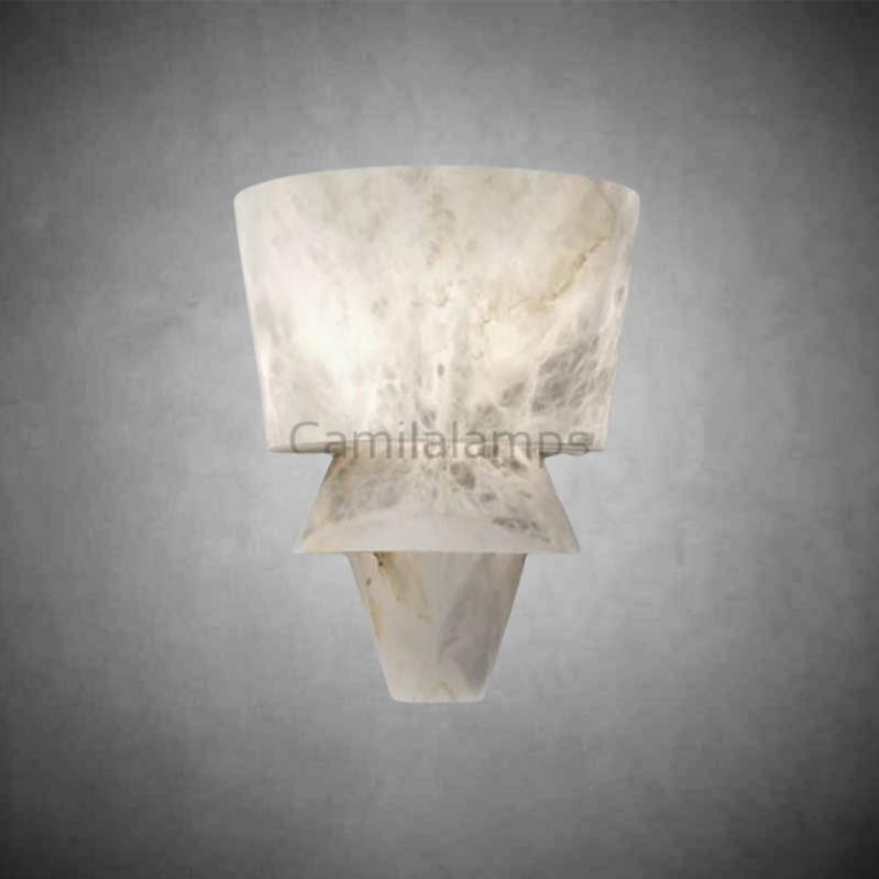 Alabaster Wall Sconce 12”