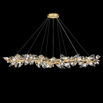 21026R3  71" Round Crystal Chandelier