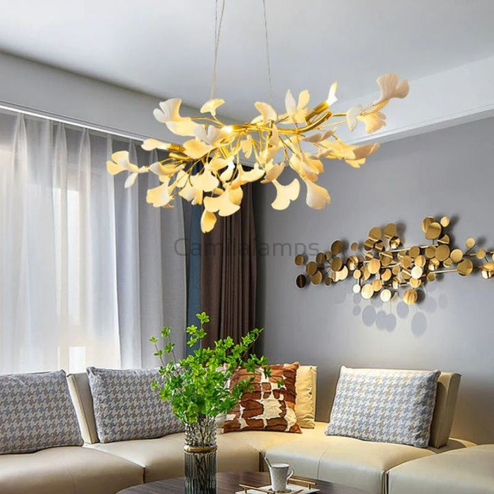 Gingko Luxury Chandelier Style C - thebelacan