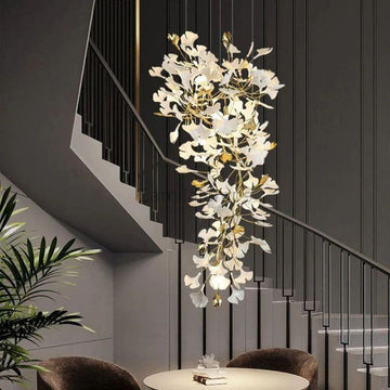 Ginkgo Cascading A Branch Chandelier