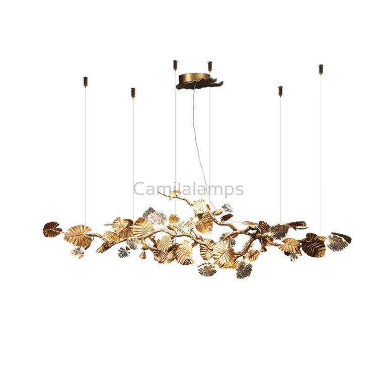 Gold Leaf Chandelier