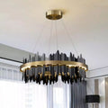 Hill Modern Sculpture Round Chandelier - thebelacan