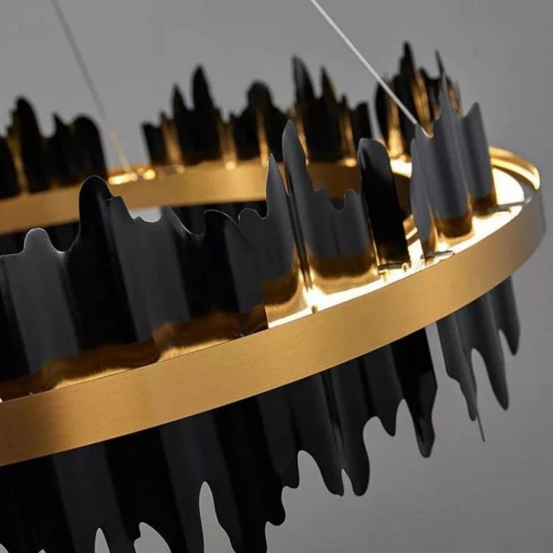 Hill Modern Sculpture Round Chandelier - thebelacan